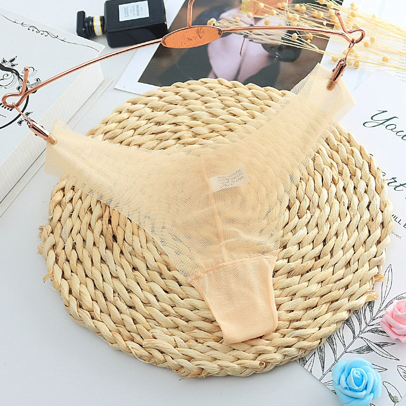 Sexy Women&#39;s Panties Lingerie G String Thongs Lace Underwear Female Perspective Women&#39;s Thong Sheer Panties Transparent Knickers