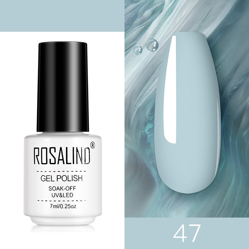 ROSALIND Nail Gel Polish Semi Permanent Polish All For Manicure Nails Art UV Hybrid Varnishes Gellak Base TOP Primer For Nails