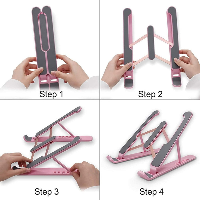 Laptop Stand Adjustable Riser Bracket Foldable Holder Notebook Support Laptop Base Computer Accessories
