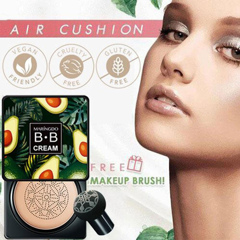 BB Cream Air Cushion Face Foundation Mushroom Head Concealer Whitening Base Makeup Cosmetic Waterproof Brighten Dropshipping