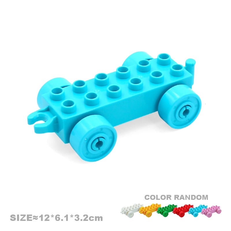 Car Model Children Assemble Toys Big Building Blocks City Traffic Parts Vehicle Trailer Chassis Boat Motorcycle Compatible brick