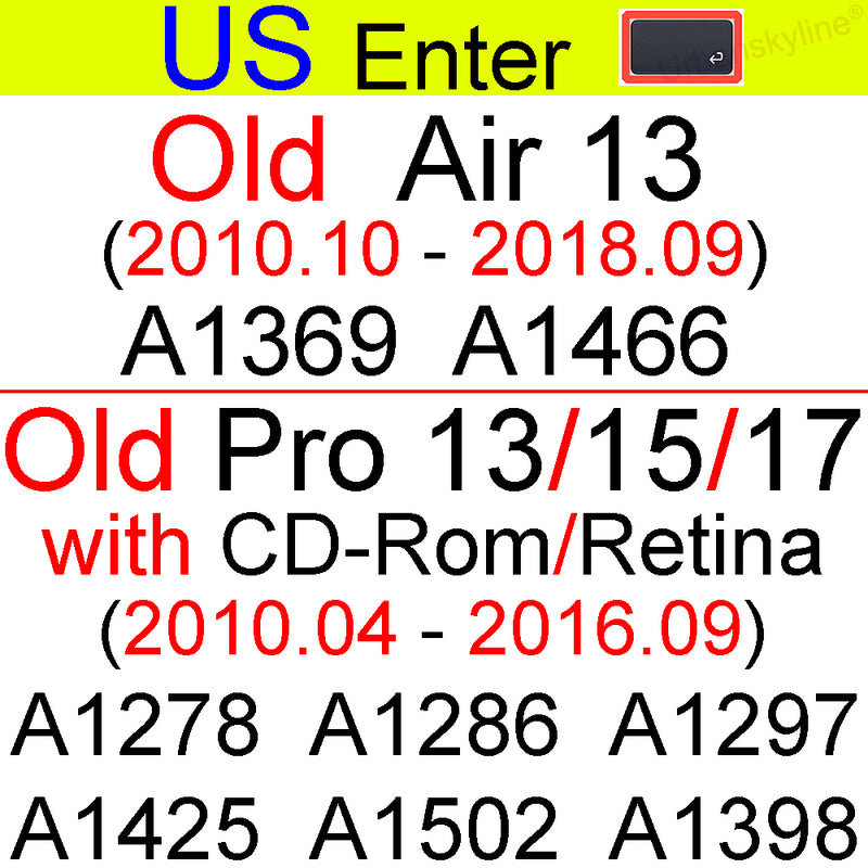 Keyboard Cover for Macbook Air 13 M2 Pro 13 M1 14 Max 15 16 Bar ID 17 Retina 11 Silicone Protector Skin Case A2337 A2442 A2681