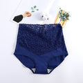 V-neck High Waist Underwear Women Cotton Lace Panties Hot Temptation Girls Belly Briefs