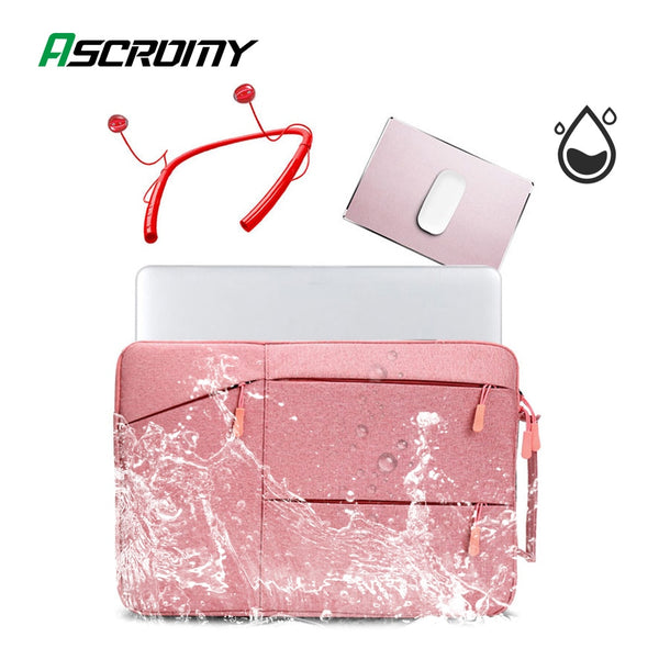 Laptop Bag For MacBook Air Pro Lenovo HP Samsung ASUS Acer Xiaomi HUAWEI 13 15.6 16 inch Waterproof Notebook Sleeve Case Cover