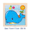 11X11CM Kids Wooden Puzzle Toy Vehicle Animal Jigsaw Cartoon Animal Traffic Tangram Toys Educational Toys Puzzles for Kids Gifts
