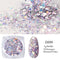 Crystal Fire Opal Flakes Nail Sequins Purple Holographic Glitter DIY Chrome Powder for Spring Nails Manicure Paillettes GL1857