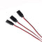 Droyuke 1PCS 15/30/50cm 1to1 1to 2 1 to 3 1 to 4 RC Servo Extension Wire Cable for Futaba JR Male to Female RC Model