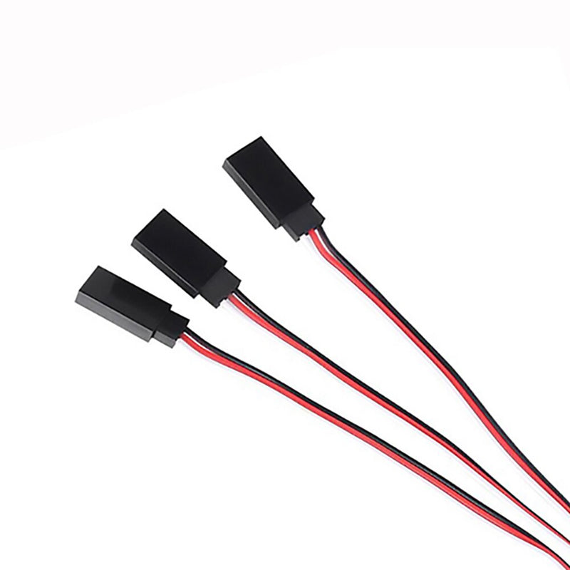 Droyuke 1PCS 15/30/50cm 1to1 1to 2 1 to 3 1 to 4 RC Servo Extension Wire Cable for Futaba JR Male to Female RC Model