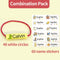 Children&#39;s Name Seal Custom Student&#39;s Name Stamp  Kindergarten Clothes Waterproof Name Sticker Will Not be Washed Off  Christmas