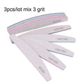 3/5/10Pcs Professional Nail File Sandpaper Strong Thick Nail Files Buffer For Manicure Sanding Half Moon Lime Nail Tools 100/180