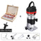 800w 30000rpm Wood Router Tool Combo Kit Electric Woodworking Machines Power Carpentry Manual Trimmer Tools With Milling Cutter