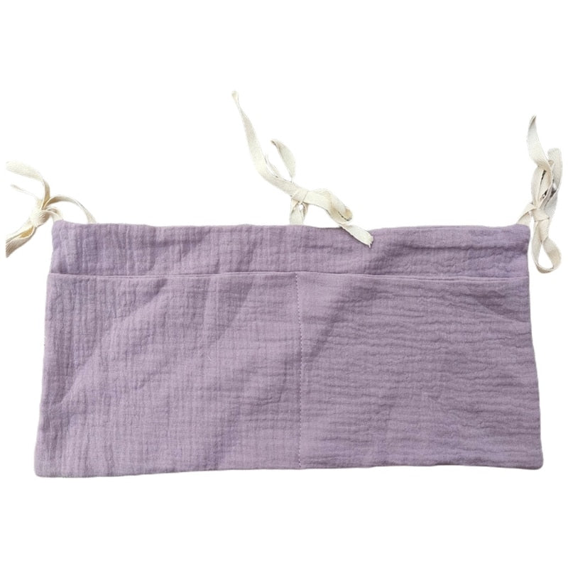 1pc Portable Baby Crib Storage Bag Multifunctional Newborn Bed Headboard Organizer For Kids Baby Bedding Diaper Bag