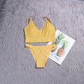 ATHVOTAR 2PCS Bra Sets Seamless Underwear Set Ribbed Bra Top Low-Waist Women Panties Female Bralette Lingerie New