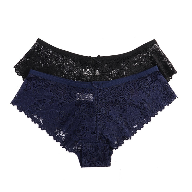 3 Pcs Panties for Woman Underwear Sexy Lace Breathable Soft Lingerie Female Briefs Panty Sexy Transparent Women&