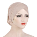 2022 Women Solid color Under Scarf Cap turban femme musulman Ready to wear hijab cap female headscarf bonnet muslim inner hijabs