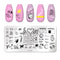 PICT YOU 12*6cm Nail Art Templates Stamping Plate Design Flower Animal Glass Temperature Lace Stamp Templates Plates Image