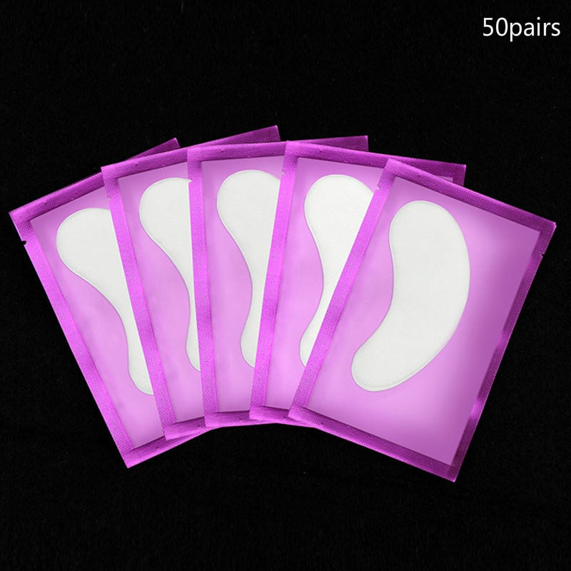 50pairs/pack Hydrating Eye Tip Stickers Wraps Eye Care Pad New Paper Patches Under Eye Pads Lash Under Eye Gel Patches