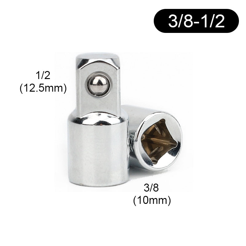 1/4&quot; 3/8&quot; 1/2&quot; Ratchet Wrench Adapter Chrome Vanadium Steel Sleeve Adapter Drive Socket Converter Wrench-sleeve Joint Converter