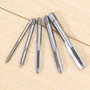 5pcs Hss Machine Screw Thread Metric Plug Tap Screw Taps 3mm 4mm 5mm 6mm 8mm M3-M8 Set Kit Screw Thread Tap Drill M3 M4 M5 M6 M8