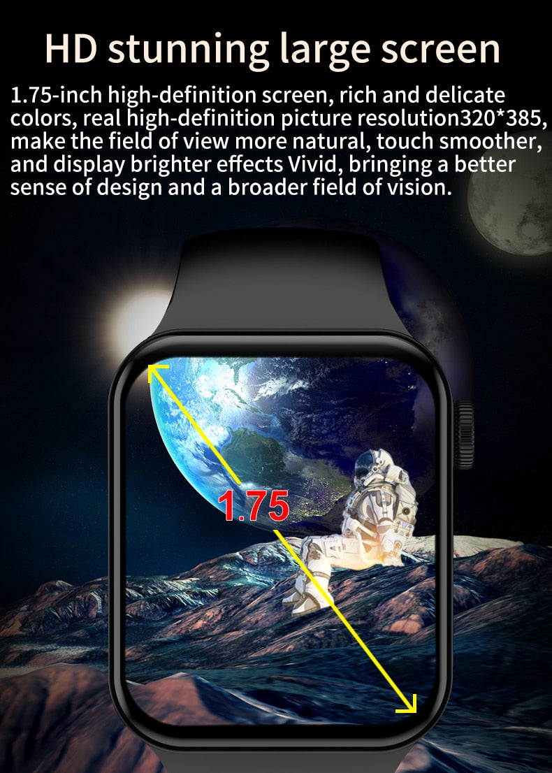 IWO Series 7 Smart Watch DIY Face Heart Rate Men Women Fitness Tracker Smartwatch For Android Xiaomi IOS Phone PK I7 X8 T700 Max