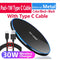 30W Qi Wireless Charger For iPhone 13 12 11 Pro Xs Max Mini X Xr Induction Fast Wireless Charging Pad For Samsung s8 s9 s10 note