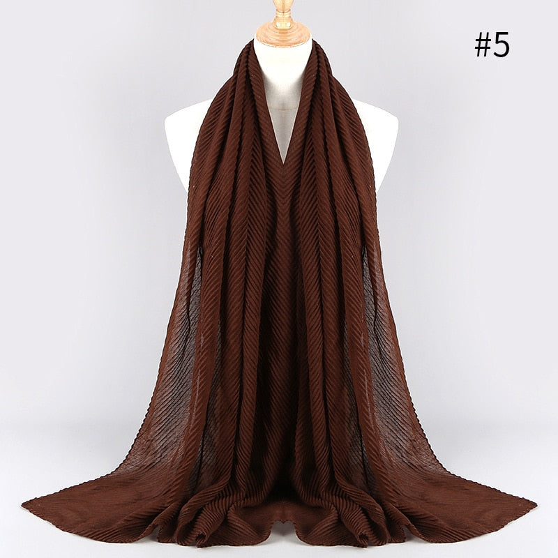 2021 NEW Flocked Bubble Cotton Scarf Hijabs For Muslim Women Soild Color Breathable Islamic Headscarf Arab Head Scarves