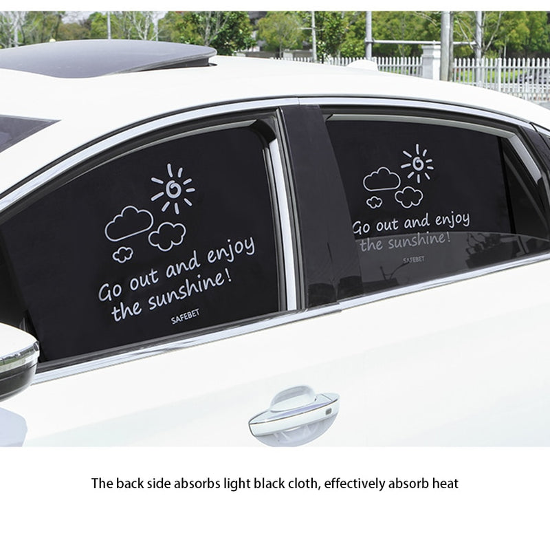 Magnetic Curtain In The Car Window Sunshade Cover Cartoon Universal Side Window Sunshade UV Protection For Kid Baby Children