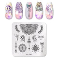PICT YOU 12*6cm Nail Art Templates Stamping Plate Design Flower Animal Glass Temperature Lace Stamp Templates Plates Image