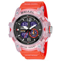 2022 New SMAEL Dual Time Men Watches 50m Waterproof Military Watches for Male 8007 Shock Resisitant Sport Watches Gifts Wtach
