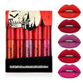 4/6PCS Women Fashion Pumpkin Color Matte Velvet Lipstick Set Moisturizer Sexy Lip Stick Makeup Beauty Cosmetic