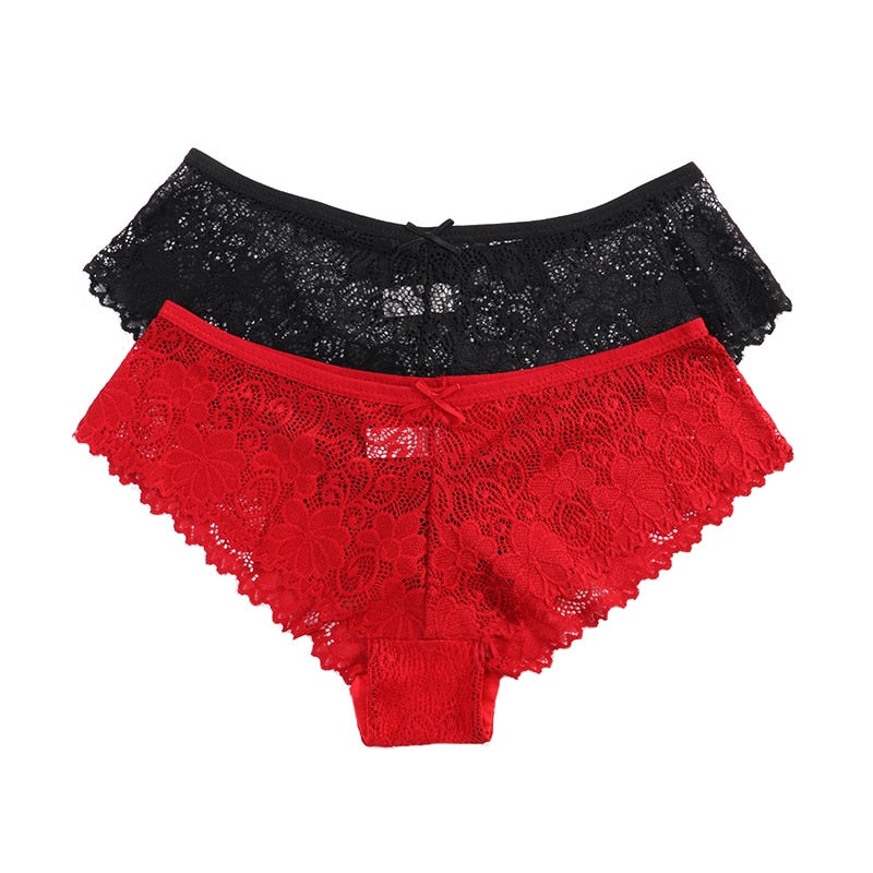 3 Pcs Panties for Woman Underwear Sexy Lace Breathable Soft Lingerie Female Briefs Panty Sexy Transparent Women&