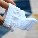 Cute Lace Flower Mesh Summer Newborn Baby Socks Cotton Baby Girl Socks See Through Anti Slip Socks Calcetines Skarpetki Sokke