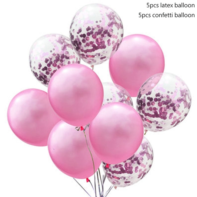 Happy Birthday Balloon 1 2 3 4 5 6 Foil Balloons Air Baloons 1st Birthday Party Decorations Kids Babyshower Baby Shower Boy Girl