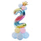 Happy Birthday Balloon 1 2 3 4 5 6 Foil Balloons Air Baloons 1st Birthday Party Decorations Kids Babyshower Baby Shower Boy Girl