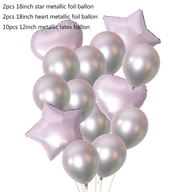 Happy Birthday Balloon 1 2 3 4 5 6 Foil Balloons Air Baloons 1st Birthday Party Decorations Kids Babyshower Baby Shower Boy Girl
