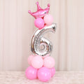 Happy Birthday Balloon 1 2 3 4 5 6 Foil Balloons Air Baloons 1st Birthday Party Decorations Kids Babyshower Baby Shower Boy Girl