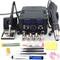 2 IN 1 800W LED Digital Soldering Station Hot Air Gun Rework Station Electric Soldering Iron For Phone PCB IC SMD BGA Welding