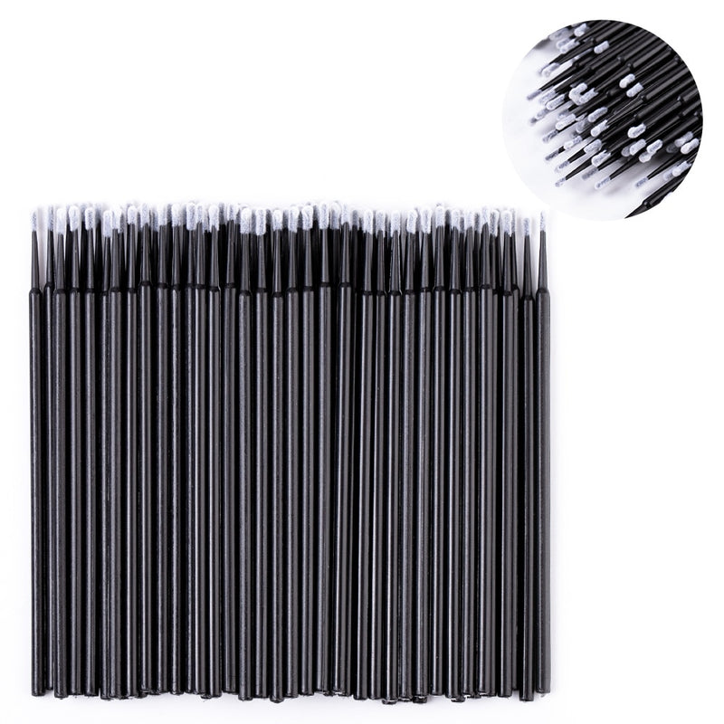 100Pcs/bag Disposable MicroBrush Eyelashes Brush Extension Individual Lash Removing Swab Micro Brush For Eyelash Extension Tools