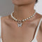 Gothic Butterfly Pendant Necklace for Women Choker Aesthetic Grunge Chain accessories IGIRL Indie Collar Jewelry Friends Gift