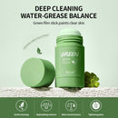 1Pcs Cleansing Green Stick Green Tea Mask Purifying Clay Stick Mask Oil Control Anti-Acne Eggplant Whitening Skin Care Face Mask