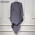 Siskakia Dubai Turkish Turban Solid Muslim Women khimar Wrap Malaysia Shawls Scarves Moroccan Hijabs 15 colors Eid 2021