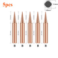 5Pcs 900M-T-I 900M-T-B Pure Copper Iron Tip Soldering Tip Rework Station Welding Head BGA Soldering Tools Branding Iron Welding