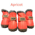 Winter Pet Dog Shoes Warm Snow Boots Waterproof Fur 4Pcs/Set Small Dogs Cotton Non Slip XS For ChiHuaHua Pug Pet Product PETASIA