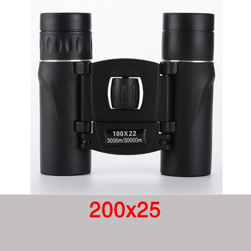 Mini Portable Zoom HD 5000M Telescope Binoculars Powerful 300x25 Folding Long-distance Low Light Night Vision Professional