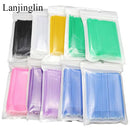 100/200pcs Micro Brushes Cotton Swab Eyelash Extension Disposable Eye Lash Glue Cleaning Brushes Applicator Sticks Makeup Tools