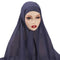 Muslim Chiffon Scarf For Women Fashion Veil Instant Hijab Wrap Headscarf Islam Solid Color Cap Musulman Wrap Scarves 25 Colors
