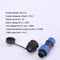 SP13 IP68 waterproof connector male plug &amp; female socket 1/2/3/4/5/6/7/9 pin panel Mount wire cable connector aviation plug