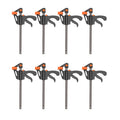 DTBD 4 Inch 2/3/4/5/10Pcs Woodworking Work Bar F Clamp Clip Set Hard Quick Ratchet Release DIY Carpentry Hand Tool Gadget