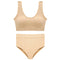 CINOON Sexy Seamless Tops Set High Waist Panties Women Wireless Underwear Suit Soft Padded Bras Set Backless Bralette Lingerie