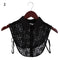 Fashion White Black Lace Fake Collar Blouse Vintage Detachable Shirt False Collar Lapel Blouse Top Women Clothes Accessories